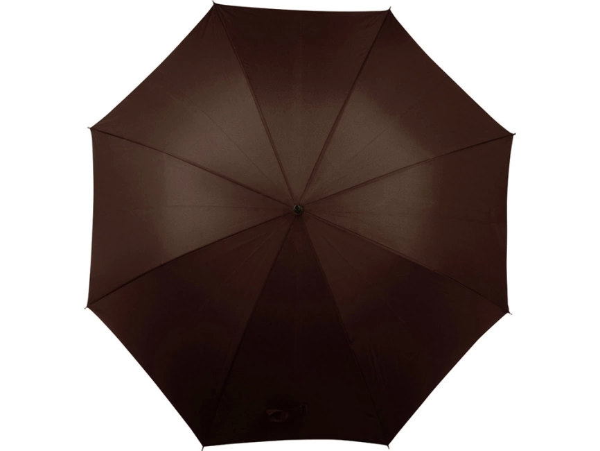 Зонт-трость полуавтоматический, коричневый фото 2