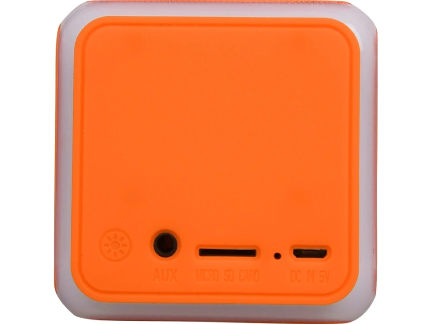 Портативная колонка Cube с подсветкой, оранжевый фото 6
