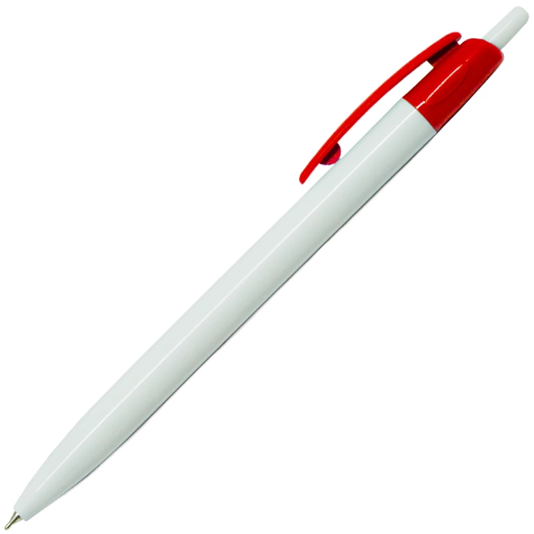 Ручка шариковая, пластик, белый/красный, Barron фото 1