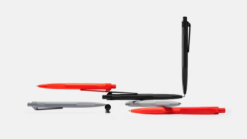 Ручка шариковая Prodir QS30 PRP Working Tool Soft Touch, красная фото 5