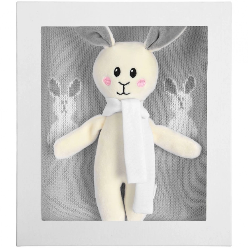 Набор детский с зайками Beastie Toys, серый фото 2