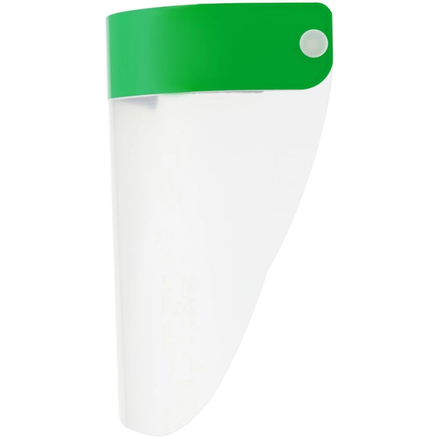 Прозрачный экран для лица Barrier, немедицинский, с зеленой лентой фото 2