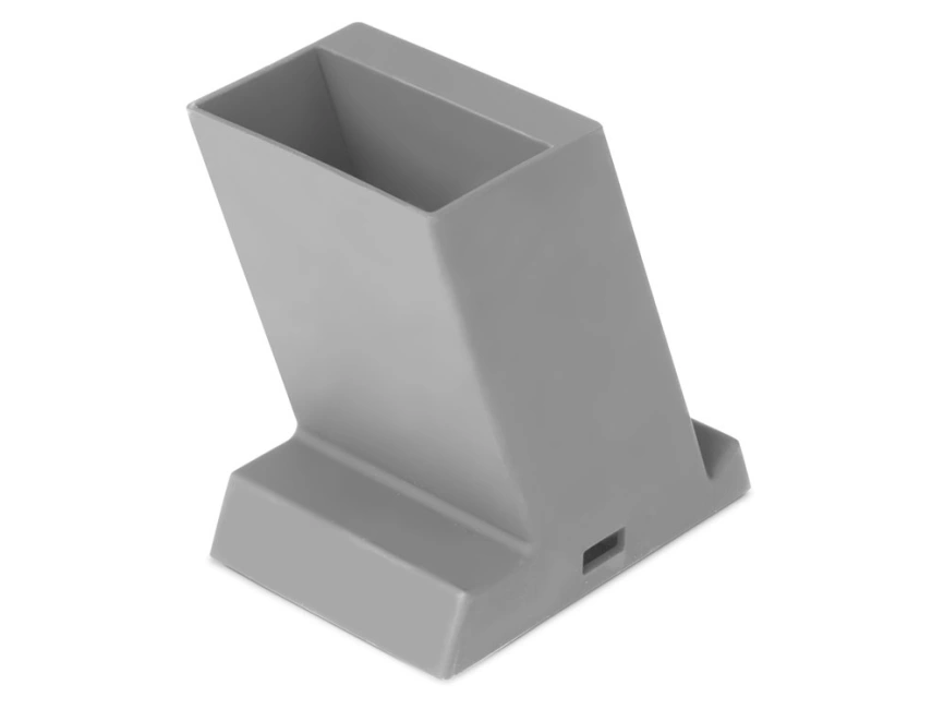 Беспроводная зарядка-подставка с подсветкой Glow box, серый фото 4