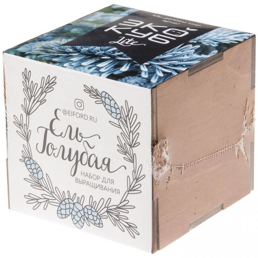 Набор для выращивания «Экокуб Lite», ель голубая фото 6