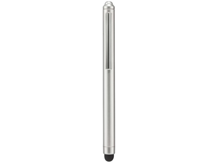 Ручка шариковая Nilsia со стилусом, жемчужный с матовой окантовкой фото 3
