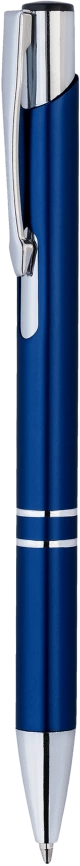 Ручка металлическая KOSKO, тёмно-синяя с серебристым фото 4