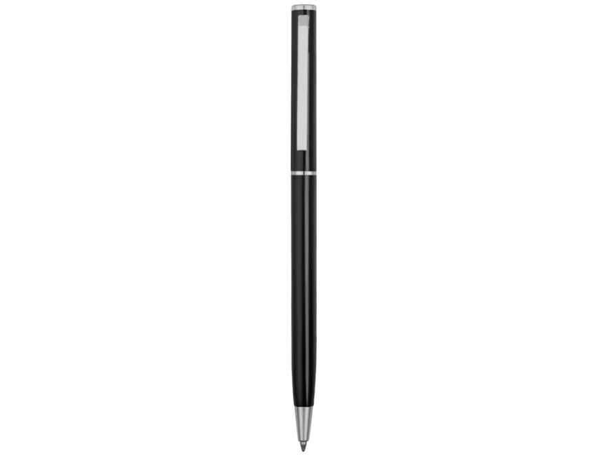 Ручка металлическая шариковая Атриум, черный фото 2