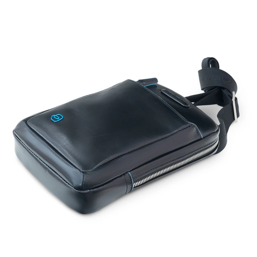 Сумка-планшет мужская Piquadro Blue Square, черная фото 3