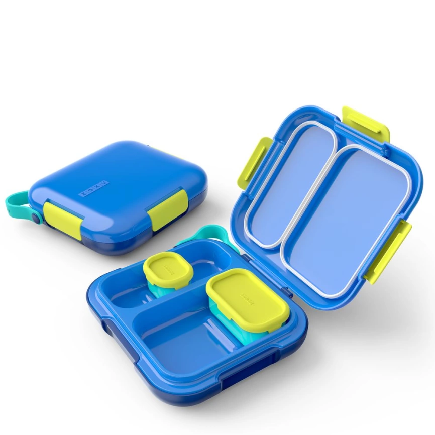 Ланчбокс Neat Bento, большой, голубой фото 2