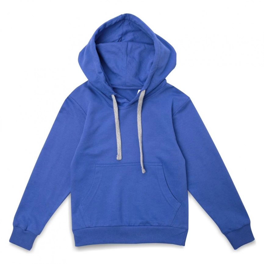 Толстовка с капюшоном детская Kirenga Kids, ярко-синяя, 12 лет фото 6