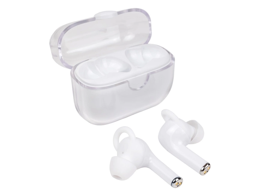 Наушники беспроводные TWS Clarity с шумоподавлением ENC, белый фото 4