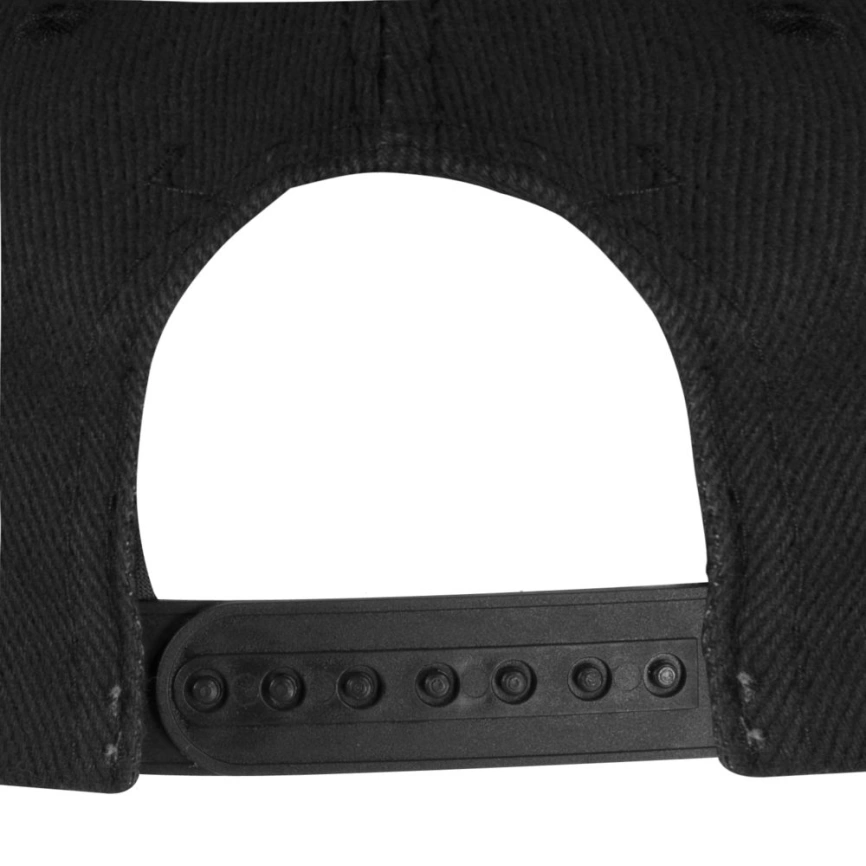Бейсболка Unit Snapback с прямым козырьком, черная фото 2