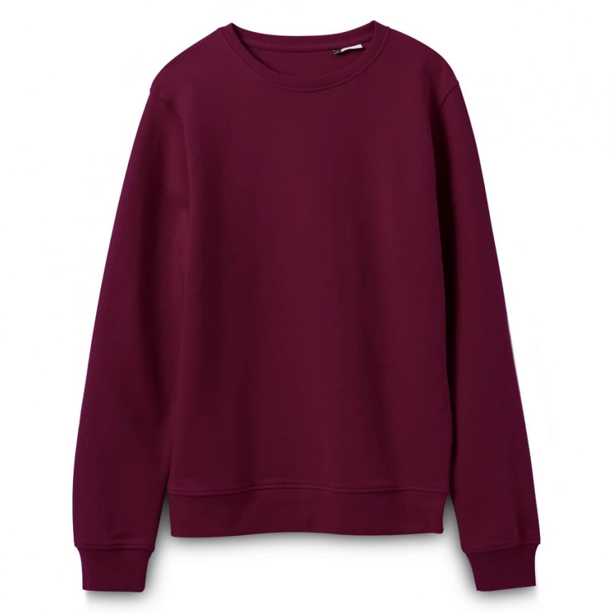 Свитшот унисекс BNC Organic, бордовый, размер XS фото 6