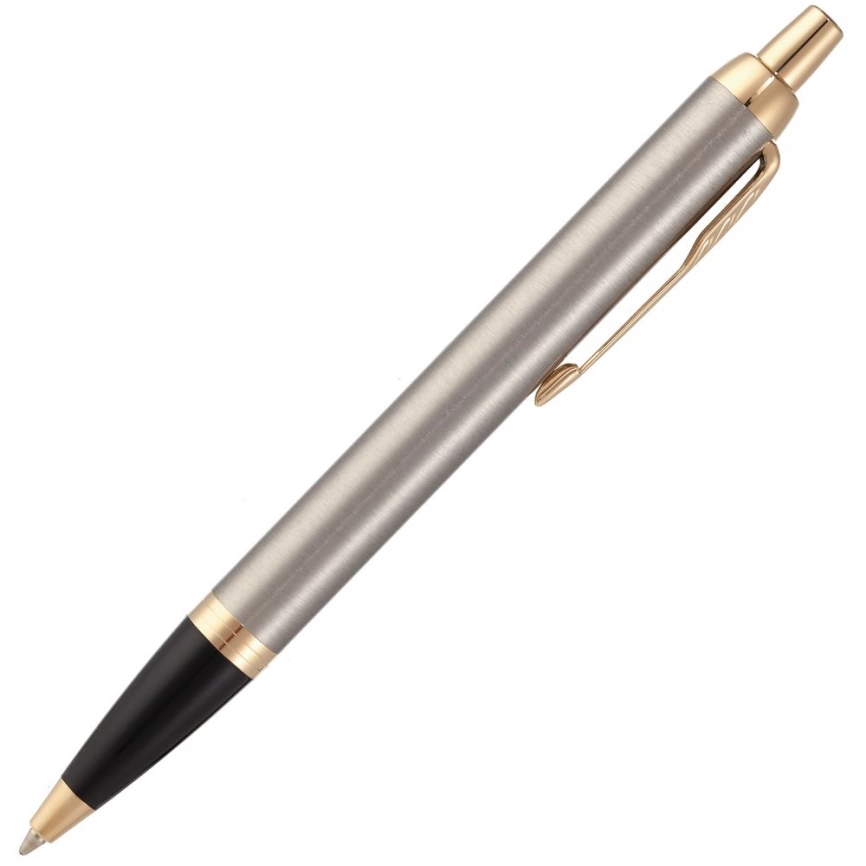 Ручка шариковая Parker IM Core K321 Brushed Metal GT M фото 3