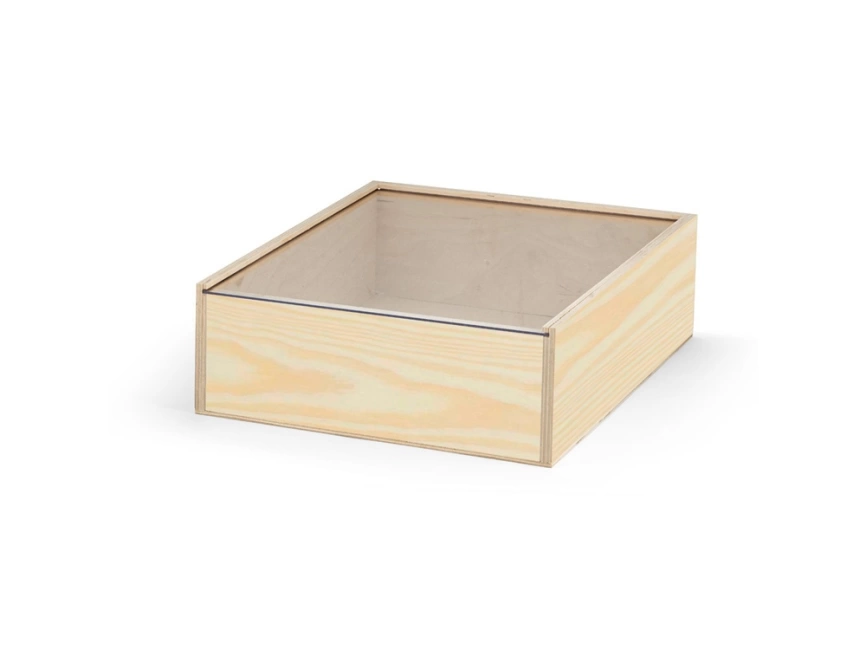 Деревянная коробка BOXIE CLEAR L, натуральный темный фото 1