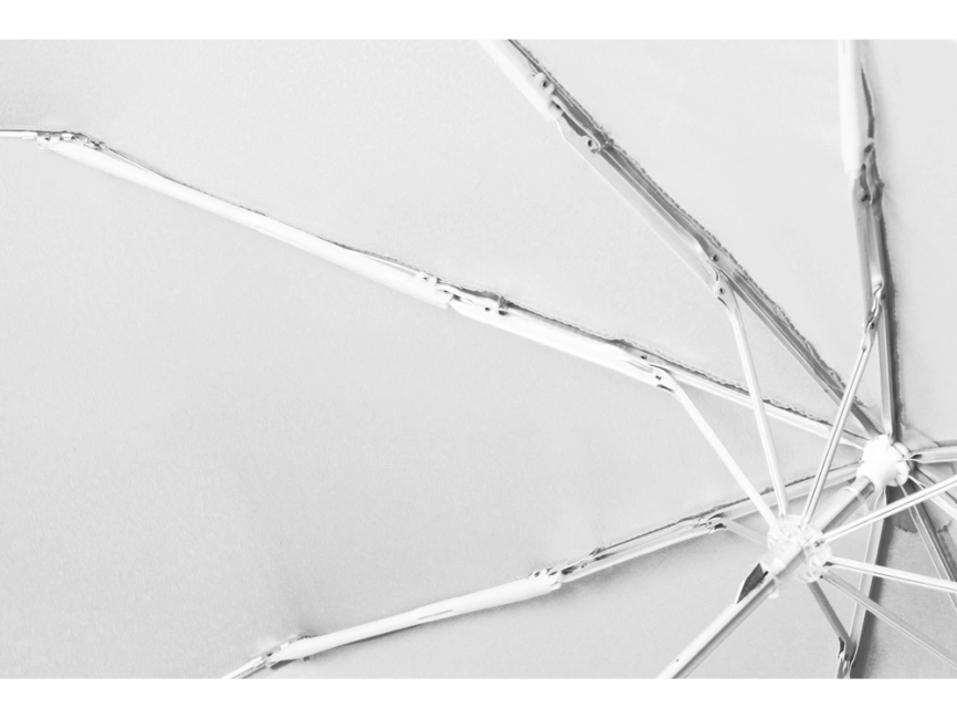Зонт складной Tempe, механический, 3 сложения, с чехлом, белый фото 7