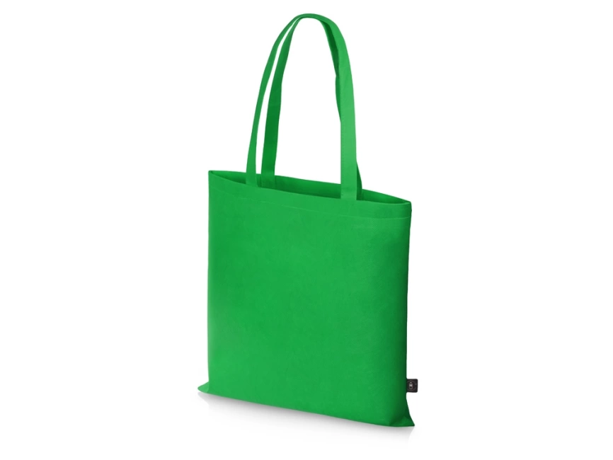 Сумка-шоппер Reviver из нетканого переработанного материала RPET, зеленый фото 2