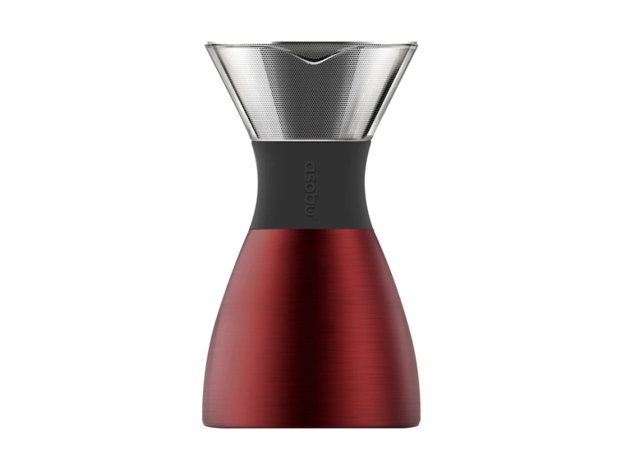 Кофеварка POUR OVER, 1000 мл, красный/черный фото 1