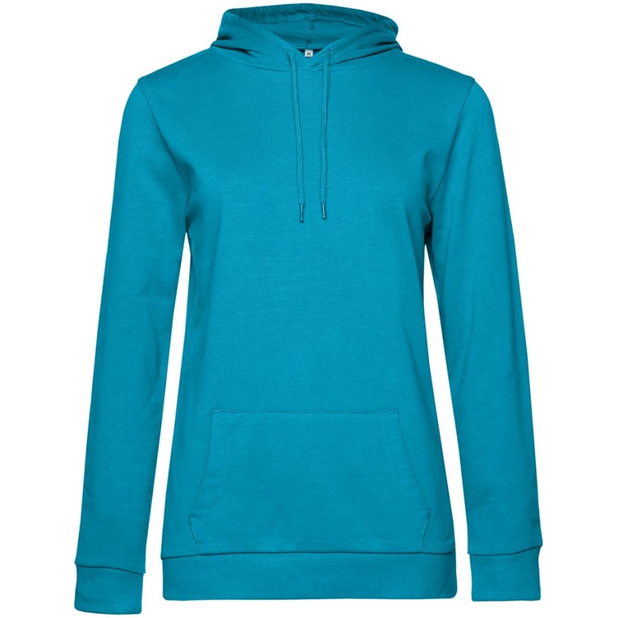 Толстовка с капюшоном женская Hoodie, бирюзовая, размер XXL фото 1