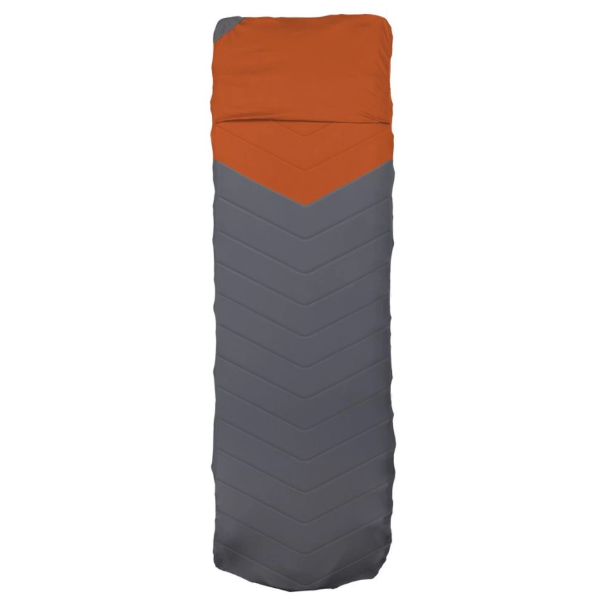 Чехол для туристического коврика Quilted V Sheet, серо-оранжевый фото 2