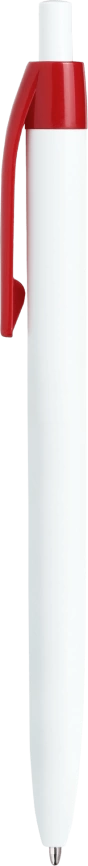 Ручка шариковая DAROM, белая с красным фото 2