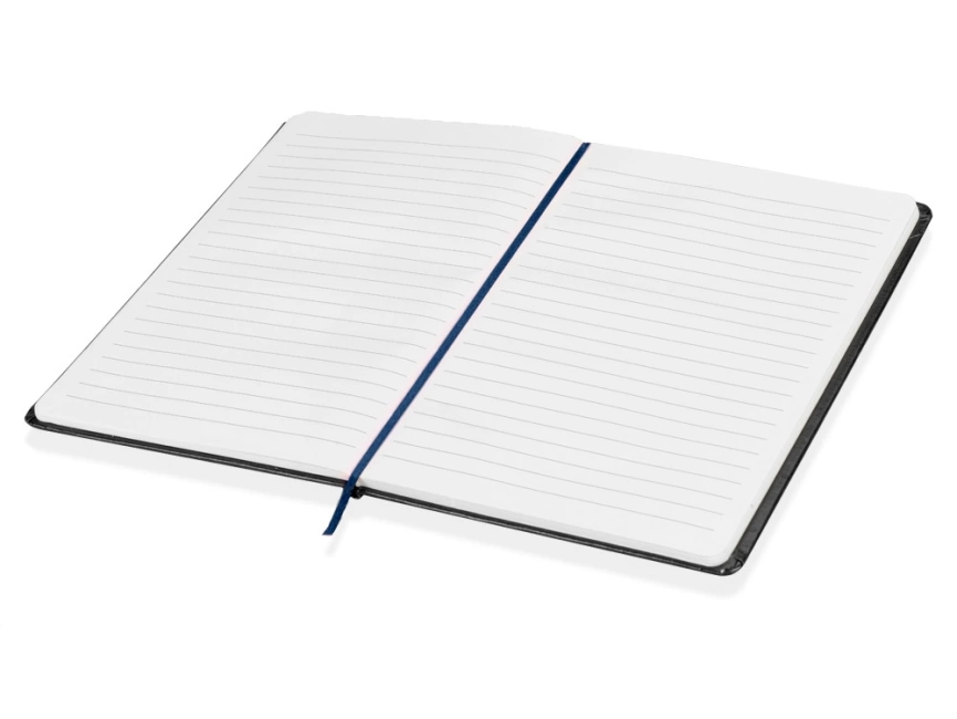 Блокнот в линейку формата А5, черный/синий фото 2