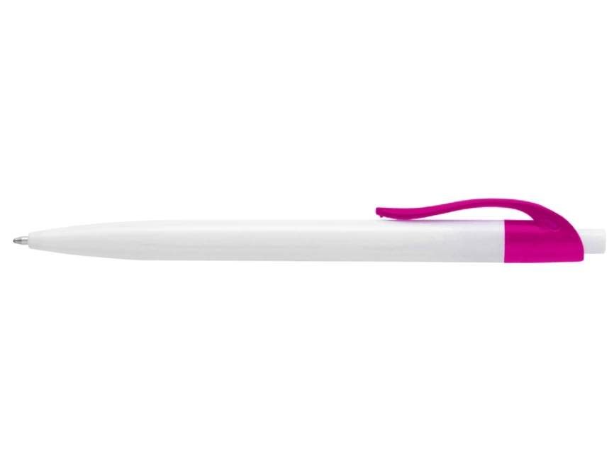 Ручка шариковая Какаду, белая с фуксия фото 4