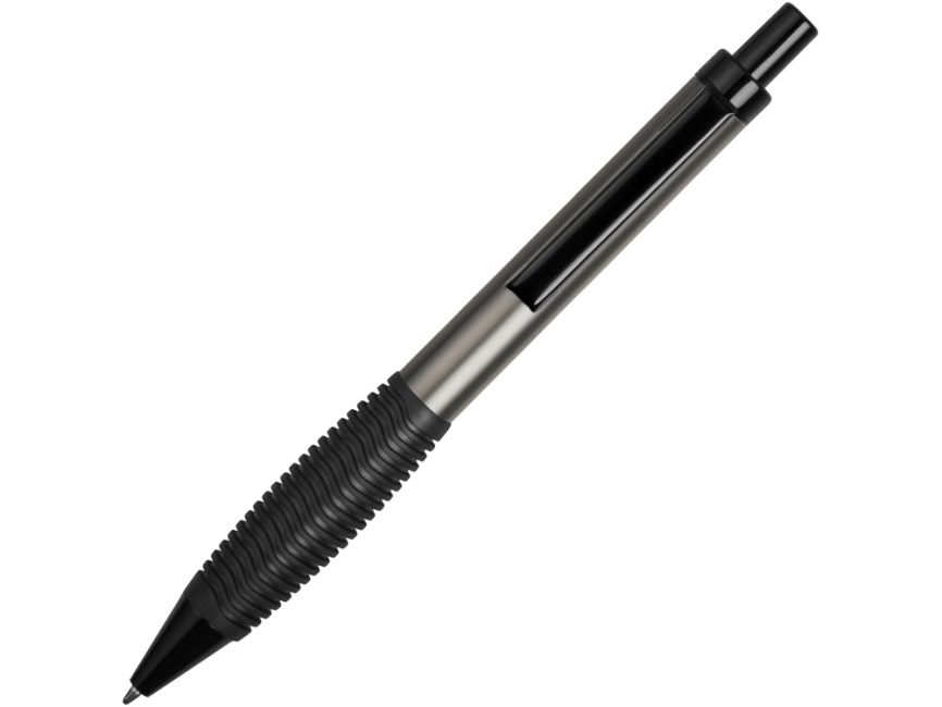 Ручка металлическая шариковая Bazooka, серый/черный фото 2