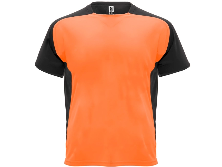 Футболка Bugatti мужская, неоновый оранжевый/черный фото 1