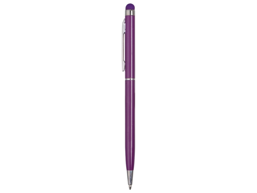 Ручка-стилус металлическая шариковая Jucy, фиолетовый фото 3