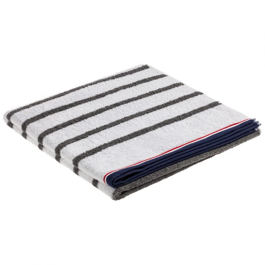Полотенце Athleisure Strip Medium, белое фото 1