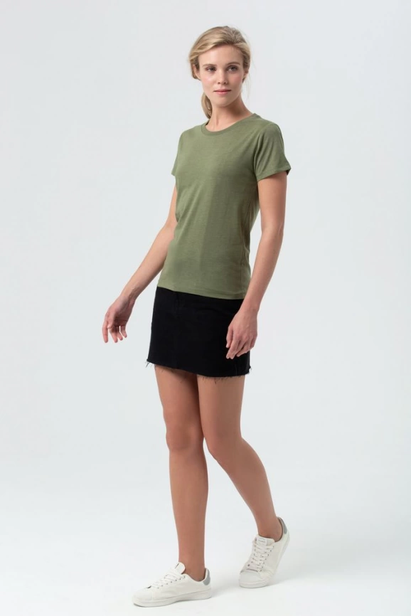 Футболка женская Regent Fit Women меланж хаки, размер XL фото 12