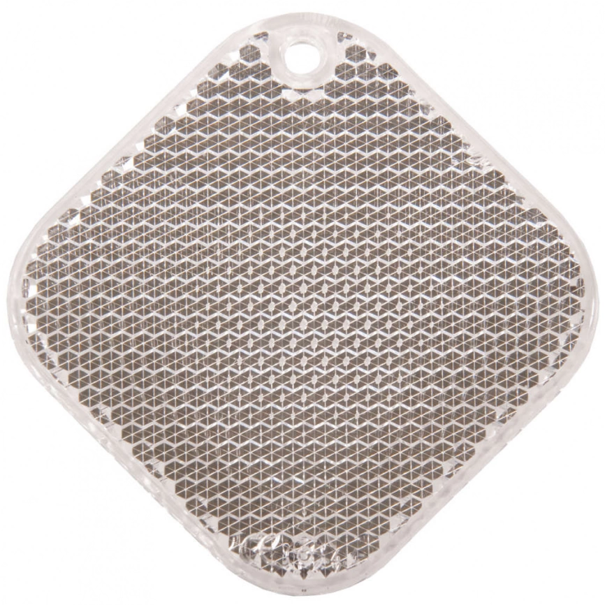 Светоотражатель «Квадрат», белый фото 1