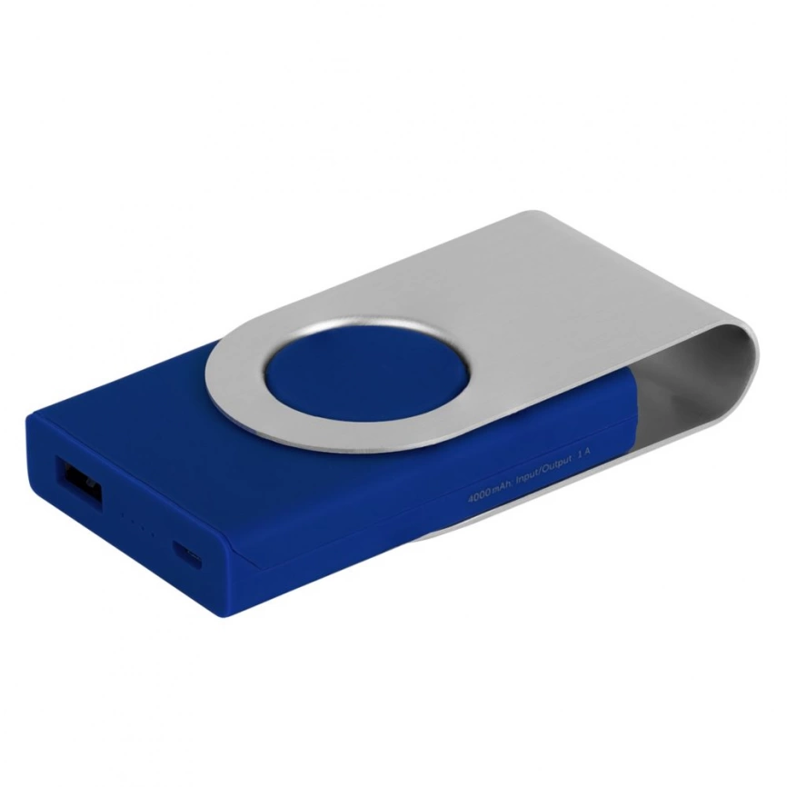 Внешний аккумулятор Twist 4000 mAh, синий фото 2