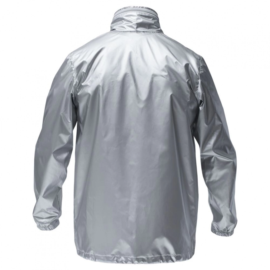 Ветровка Unit Flash, серебристая, размер XXL фото 2