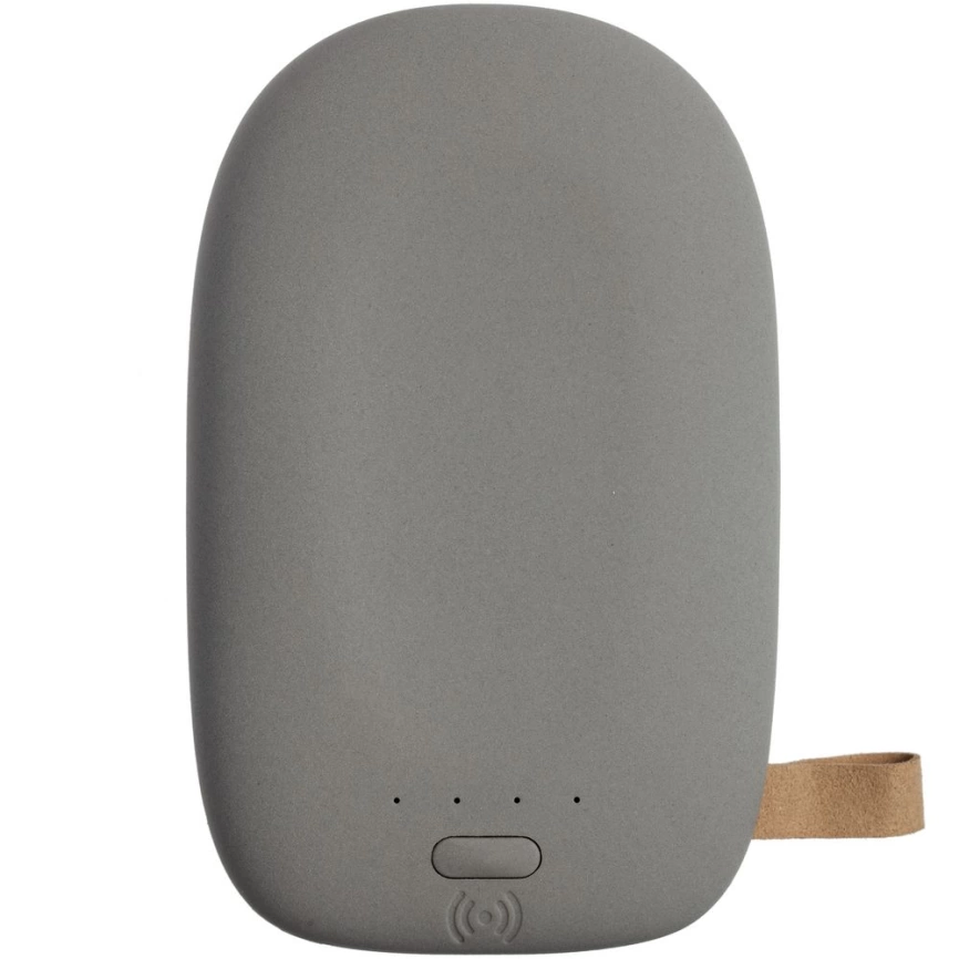 Аккумулятор с беспроводной зарядкой Pebble Wireless 9000 мАч, серый фото 2