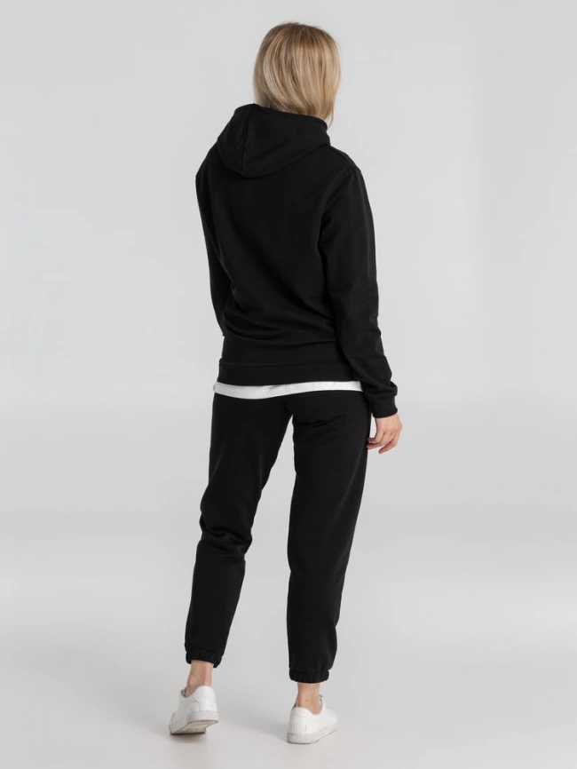 Толстовка с капюшоном унисекс Hoodie, черная, размер XL фото 18