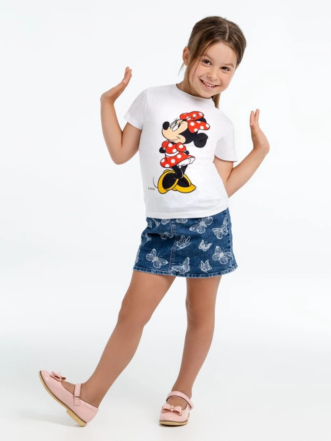 Футболка детская «Минни Маус. Jolly Girl», белая, на рост 142-154 см (12 лет) фото 3