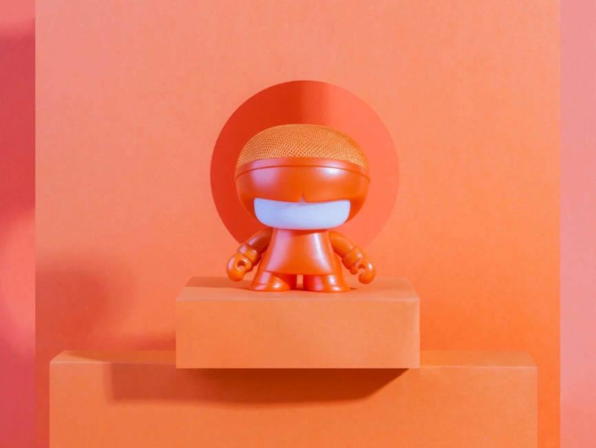 Портативная колонка Bluetooth XOOPAR mini Xboy Metallic, оранжевый фото 4