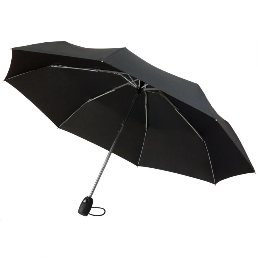 Зонт складной Unit Comfort, черный фото 3