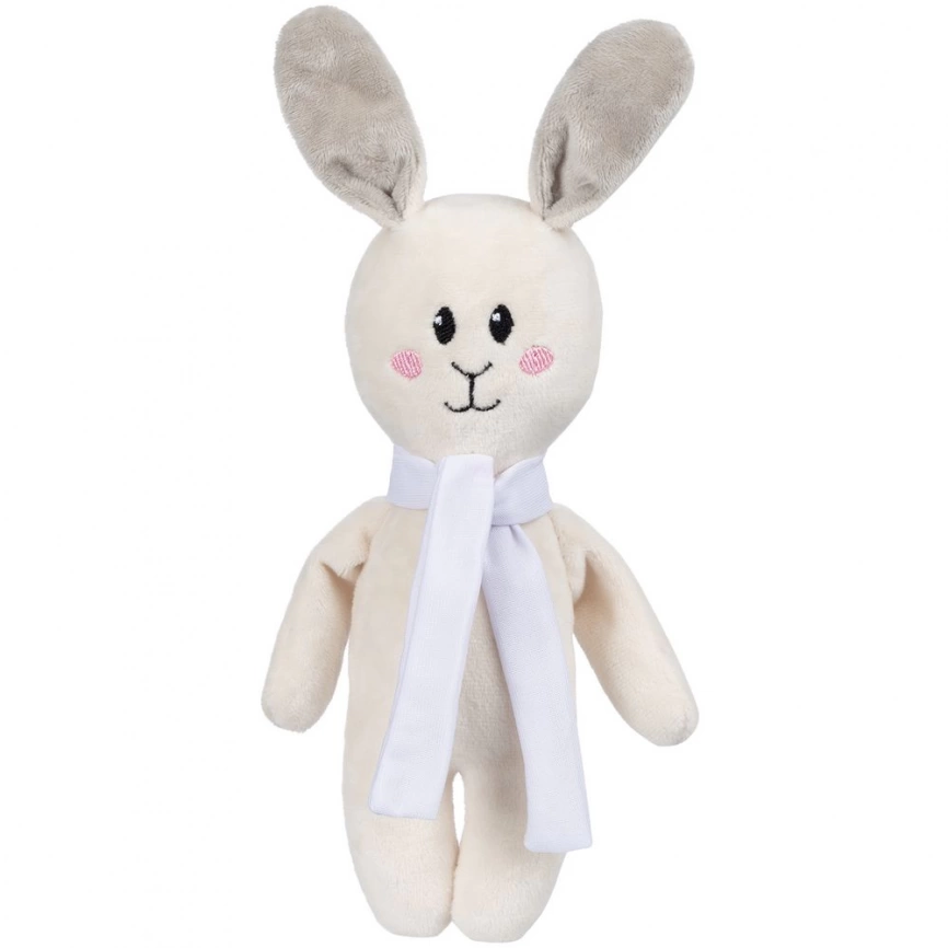 Игрушка Beastie Toys, заяц с белым шарфом фото 1
