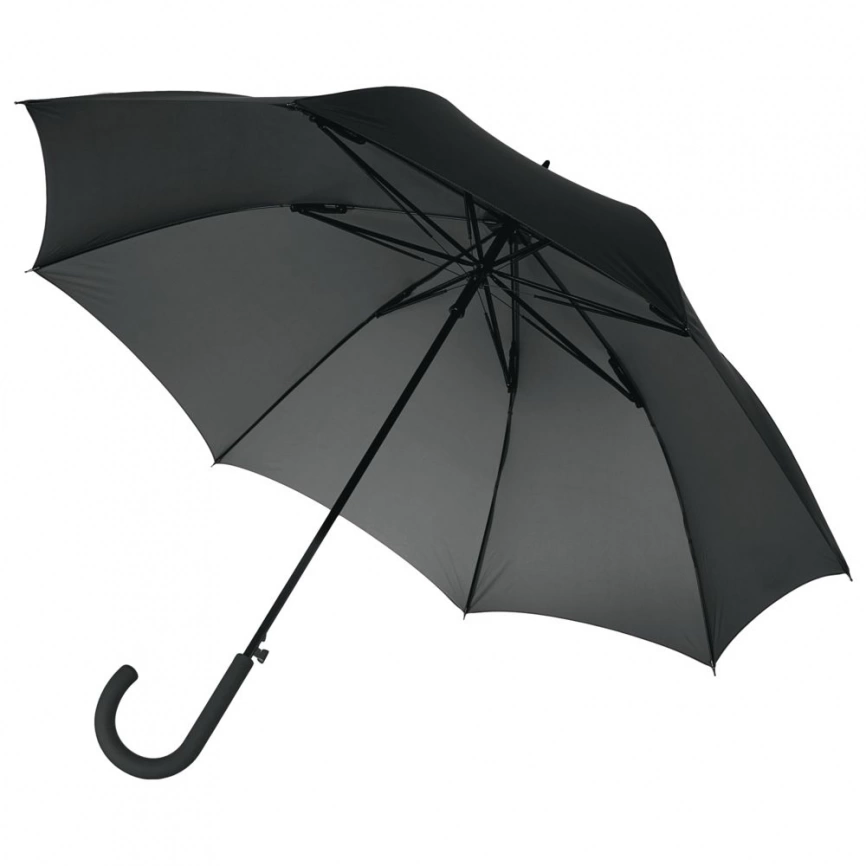 Зонт-трость Unit Wind, черный фото 4
