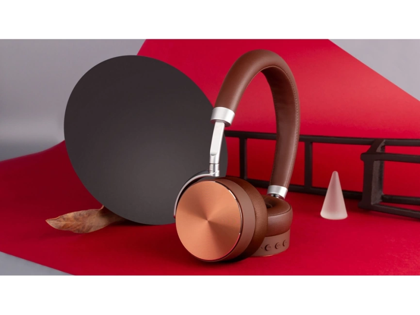 Беспроводные наушники Rombica mysound BH-13 Brown ANC, коричневый фото 7