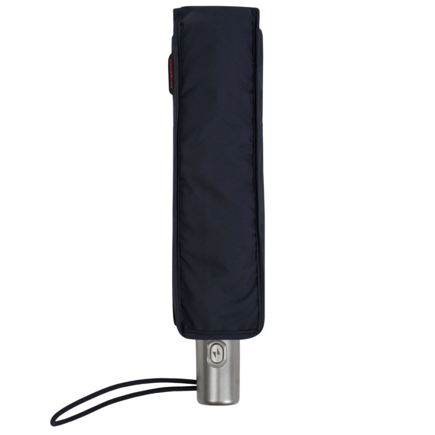 Складной зонт Alu Drop S, 3 сложения, 7 спиц, автомат, синий фото 3