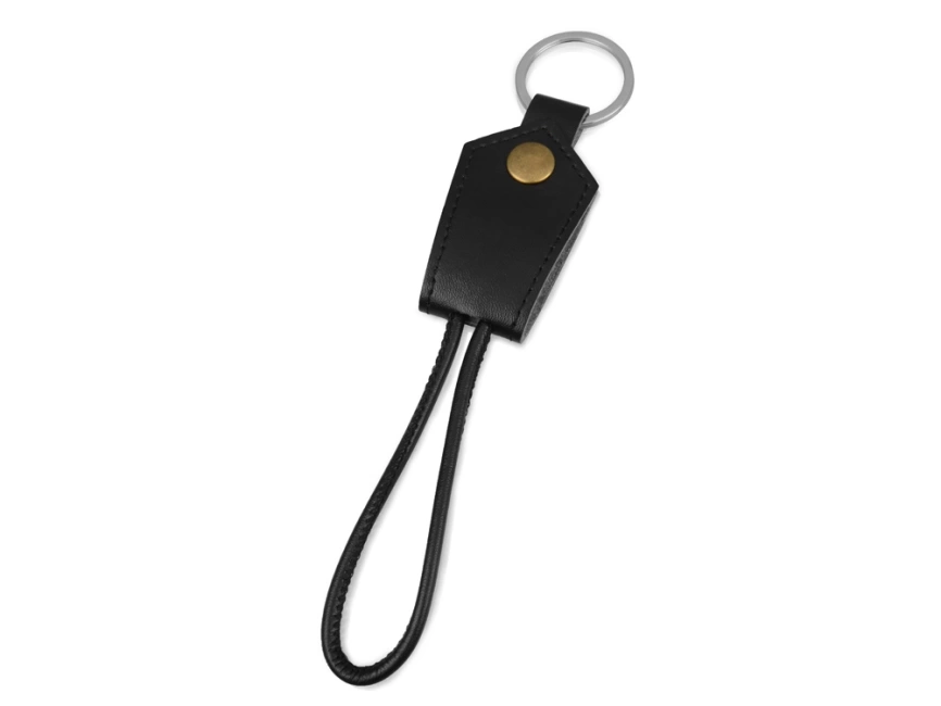 Кабель-брелок USB-Lightning Pelle, черный фото 2