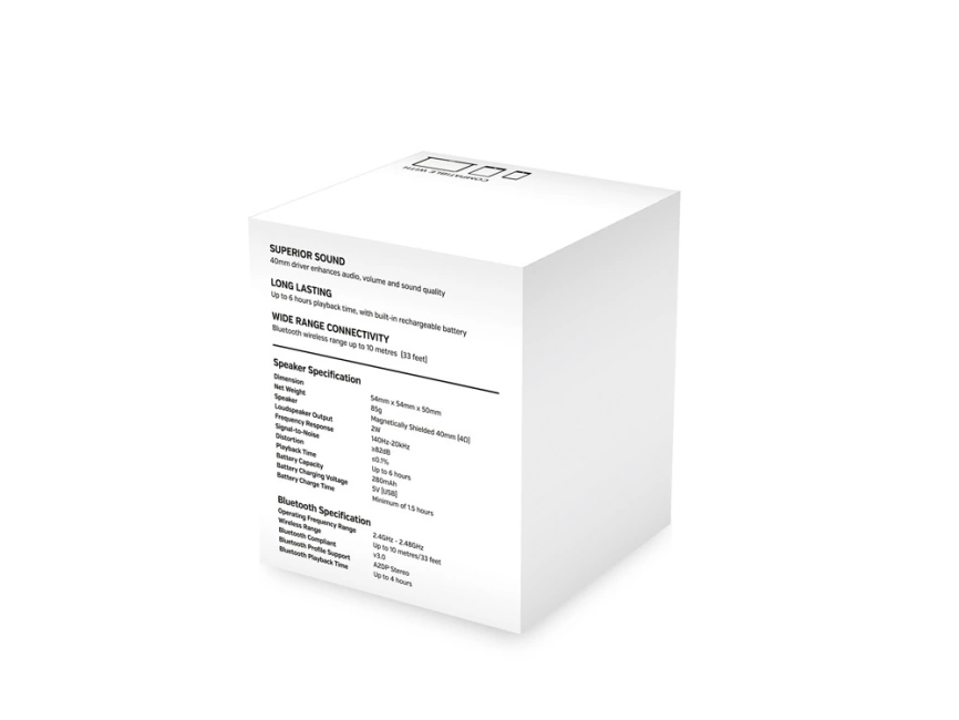 Колонка Nano Bluetooth®, белый фото 8