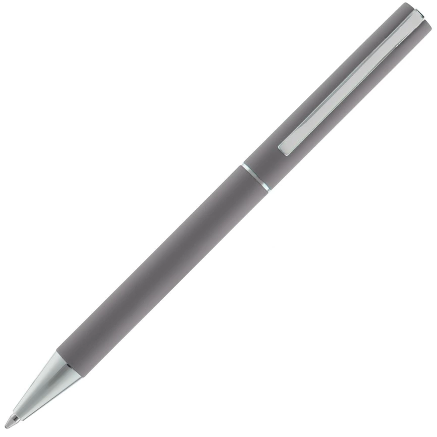 Ручка шариковая Blade Soft Touch, темно-серая фото 2