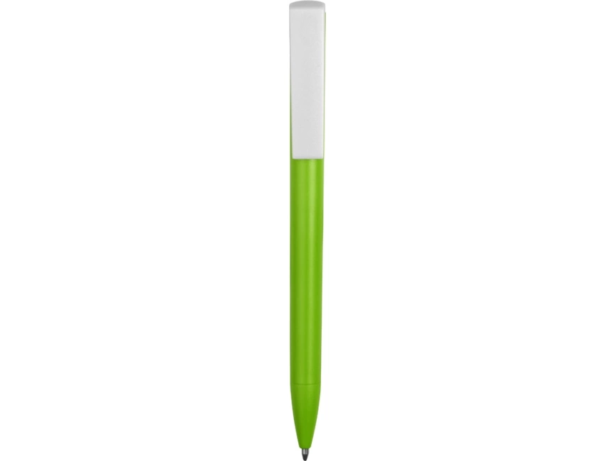 Ручка пластиковая шариковая Fillip, зеленое яблоко/белый фото 3