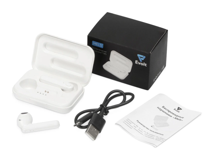 Беспроводные наушники TWS Mels, белый фото 5