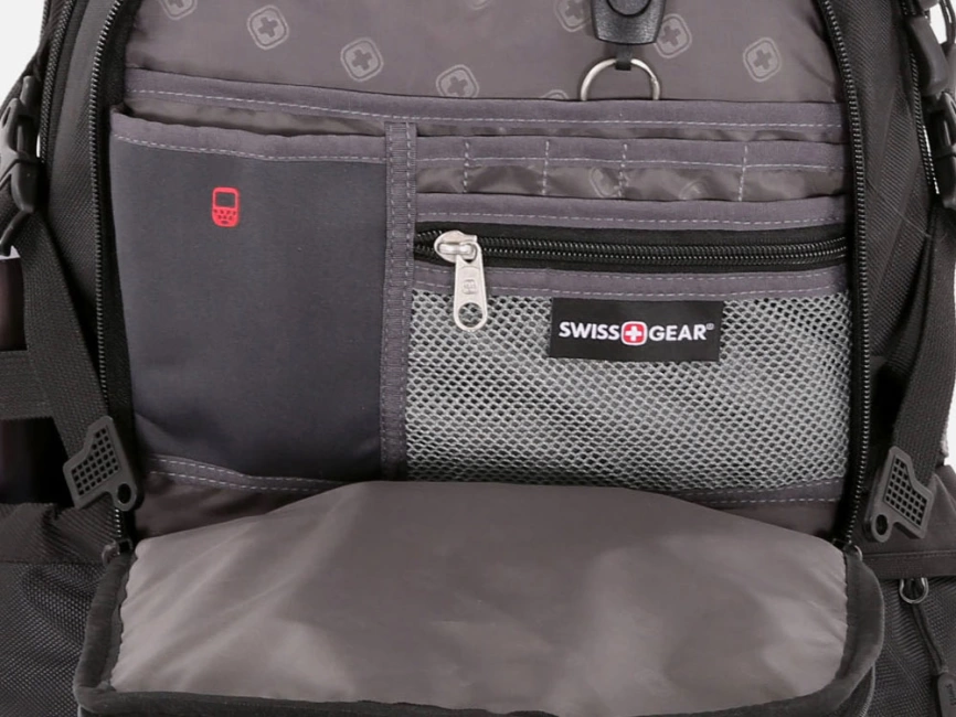 Рюкзак SWISSGEAR, 15, полиэстер 1200D, 36х17х50 см, 30 л, черный/красный фото 5